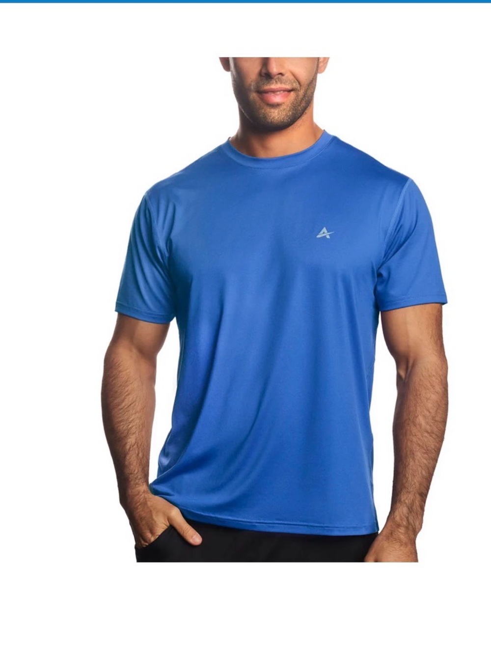 Men's Cooling Crew Neck T-Shirt - Blue